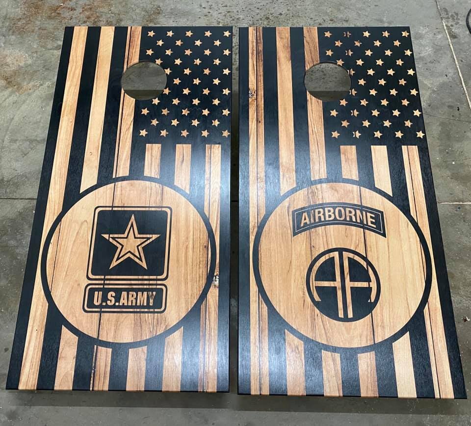 Army Cornhole Boards