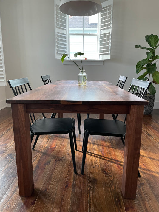 Handmade Custom Parson Dining Table